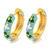 Rack Plating Brass Hoop Earrings EJEW-C102-45G-02-1