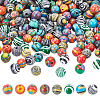 ARRICRAFT 240Pcs 8 Colors Synthetic Malachite Beads G-AR0004-25-1