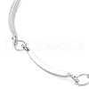 304 Stainless Steel Curved Bar Link Chain Bracelets BJEW-K266-13P-2