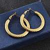201 Stainless Steel Hoop Earrings EJEW-P304-10G-1