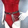 Punk Style Alloy Multi-Layer PU Leather Chain Belts for Women FS-WG2C119-02-2