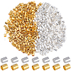 SOFPLATE 2000Pcs 2 Colors Brass Crimp Beads KK-SP0001-85-1