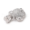 Brass Micro Pave Cubic Zirconia Pendants KK-C012-03P-06-3
