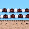 Natural Carnelian(Dyed & Heated) Round & Natural Cultured Freshwater Pearl Grooved Potato Beads Strands PEAR-N019-09-5