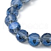 Electroplate Glass Beads Strands EGLA-L045-G-FR01-3