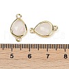 Natural Quartz Crystal Faceted Connector Charms G-L514-048P-03-3