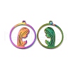 Ion Plating(IP) 304 Stainless Steel Pendants STAS-L020-034RC-1