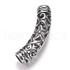 304 Stainless Steel Hollow Tube Beads STAS-I082-09AS-2