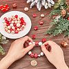 SUNNYCLUE Painted Natural Wood European Beads WOOD-SC0001-83-3