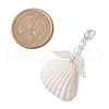 Angel Shell Pendant Decoration HJEW-JM02281-3