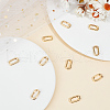Beebeecraft 10Pcs Brass Spring Gate Rings KK-BBC0015-57G-02-4