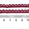 Baking Painted Pearlized Glass Pearl Round Bead Strands HY-Q003-10mm-14-4