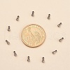 Tarnish Resistant 304 Stainless Steel Chain Findings teardrop STAS-Q177-01-5