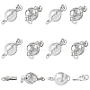 CHGCRAFT 12 Sets 2 Styles Brass Box Clasps KK-CA0003-44-1