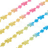 20 Yards Malan Flower and Butterfly Polyester Lace Trim OCOR-TAC0016-18H-3