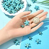 60Pcs 2 Styles Synthetic Turquoise Beads Dyed TURQ-YW0001-03-4