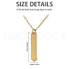 CHGCRAFT 6Pcs 304 Stainless Steel Pendant Necklace NJEW-CA0001-20G-2