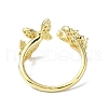 Rack Plating Real 18K Gold Plated Brass Rings RJEW-B054-02G-3