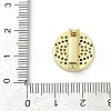 Brass Micro Pave Cubic Zirconia Slide Charms KK-D317-136G-3