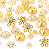  600Pcs 10 Style Plated Iron Fancy Bead Caps IFIN-NB0001-42-3