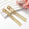 Brass Stud Earrings for Women EJEW-U050-01G-3