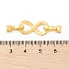 Brass Fold Over Clasps KK-U056-06G-3