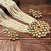 Bohemian Style Multi-Layer Alloy Imitation Agate and Glass Jewelry Set FS-WGE22E9-05-2