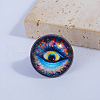 Glass Evil Eye Finger Rings MT9914-4