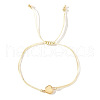 Elegant Golden Edge Glass Link Bracelets for Girlfriend and Family KK2420-2-1