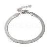 Non-Tarnish 304 Stainless Steel Herringbone Chain Bracelet for Men Women BJEW-Q998-02P-1