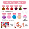  54Pcs 9 Styles Opaque Resin Beads RESI-TA0003-10-4