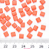 2-Hole Baking Painted Glass Seed Beads SEED-S031-L-406-3