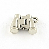 Binocular Tibetan Style Alloy Charms TIBEP-S293-030AS-LF-1