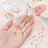 Beebeecraft 160Pcs 2 Colors Brass Crimp Bead Cover FIND-BBC0003-66-3