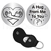 CREATCABIN Pocket Hug Token Long Distance Relationship Keepsake Keychain Making Kit DIY-CN0002-67F-1