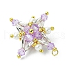 Glass Seed Beaded Tetraptera Pendants PALLOY-MZ00533-02-4