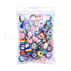 Acrylic & Resin & Polymer Clay Rhinestone European Beads FPDL-S015-04B-6