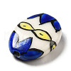 Handmade Printed Porcelain Beads PORC-F005-01F-3