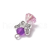 Transparent Glass Pendants PALLOY-JF03579-5