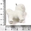 Flocky Resin Pendants RESI-E059-05C-3