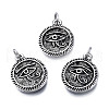 Tibetan Style Alloy Pendant Rhinestone Settings TIBE-N011-206-2