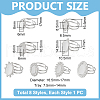 Unicraftale 304 Stainless Steel Cuff Ring Findings FIND-UN0003-47C-3