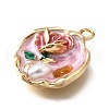 Alloy Enamel Pendants ENAM-K076-05G-3