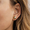 925 Sterling Silver Stud Earrings EJEW-C146-03G-3
