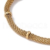 316 Stainless Steel Round Mesh Chain Bracelet for Men Women BJEW-G655-05G-2