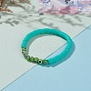 Polymer Clay Heishi Beads Stretch Bracelets BJEW-JB05905-05-3