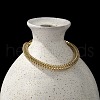 304 Stainless Steel Rope Chain Bracelets for Women BJEW-F488-08G-5