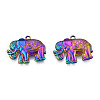 Ion Plating(IP) 201 Stainless Steel Pendants STAS-N098-203M-3