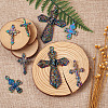 12Pcs 6 Styles Plated Alloy Pendants FIND-TA0001-44-14