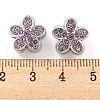 Rack Plating Alloy Rhinestone European Beads FIND-B034-17P-02-3